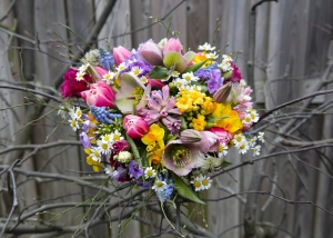 Troostboeketje voorjaarsbloemen